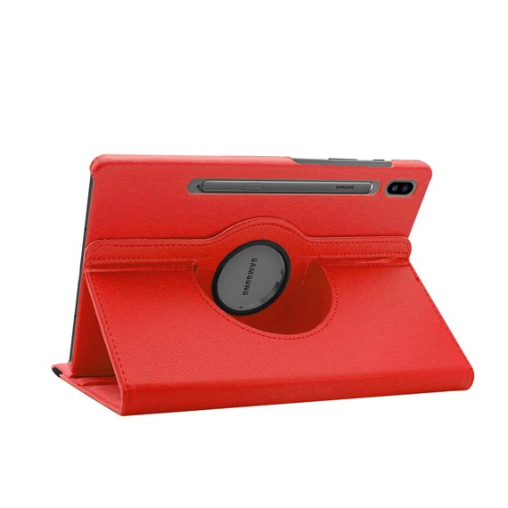 Samsung Galaxy Tab S7 T870 Kılıf CaseUp 360 Rotating Stand Kırmızı 2